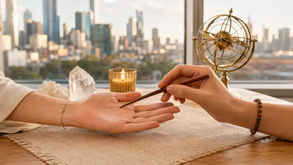 Professional palm reading consultation in Melbourne
