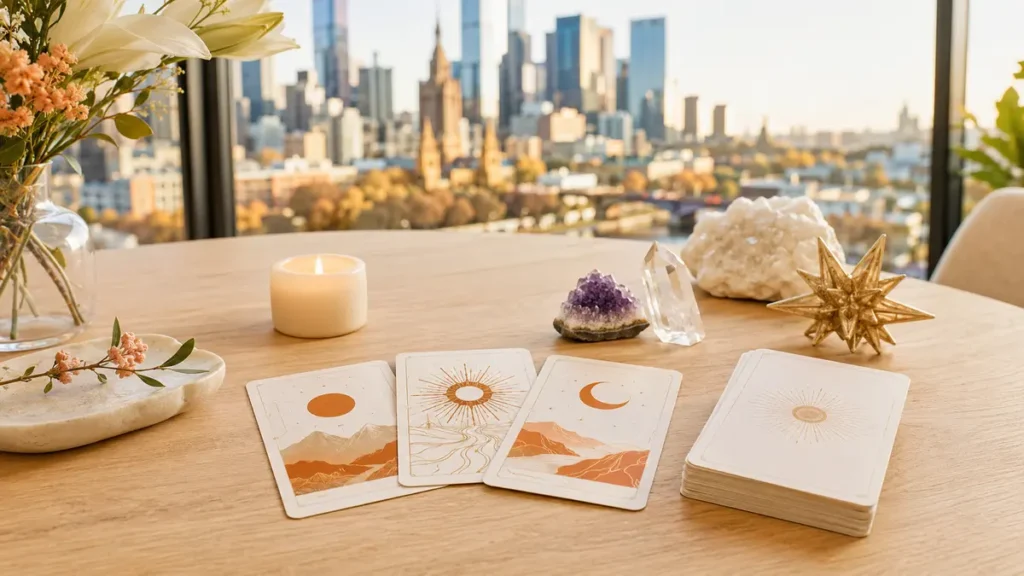 Tarot card reading setup in Melbourne